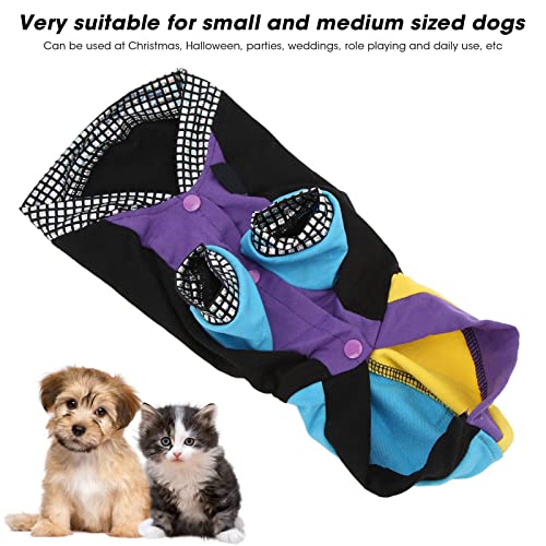 Shanrya Abrigo de Invierno para Cachorros, Cálido, Delicado, Máquina de Coser, Lavable, con Capucha para Perros, Diseño a Presión, Grueso para el Día a Día, para Fiestas, Navidad(M)