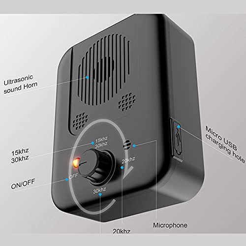 Silenciador para Perros - Dispositivo De Control De Ladridos, Dispositivo UltrasóNico contra Ladridos, Dispositivo De Ladridos, para Entrenamiento Al Aire Libre, Control De Ruido