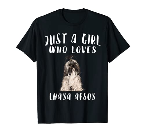 Simplemente Una Chica Encantan Lhasa Apso Camiseta