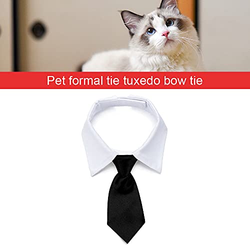 SJZERO Corbata Formal para Perros y Gatos, Disfraz para Mascotas, Esmoquin, Pajarita, Peque?o, Mediano, Gato, Cachorro, Traje Ajustable, Corbatas de Aseo, Rojo L