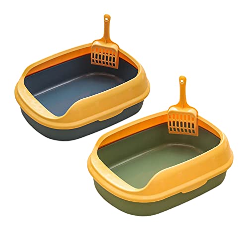 SKROWHN Caja DURATORIBLE Caja DE LACKTER Pet Anterior DE Pet Pet Pet Bandeja TOPT Entrada Cats Bedpan Cerca Alta Cats GATS Kit DE Entrenamiento DE Inicio (Color : A)