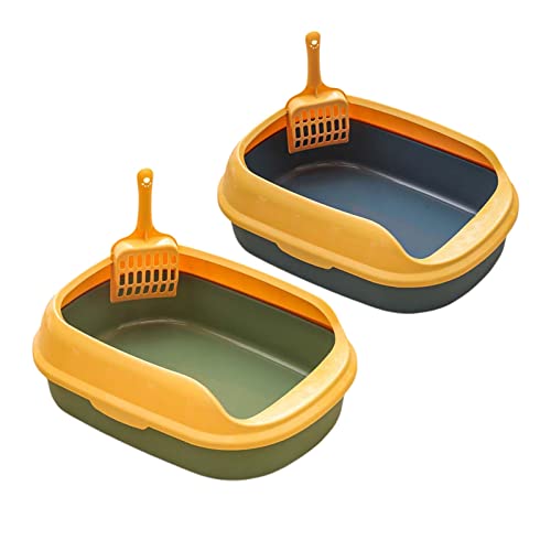 SKROWHN Caja DURATORIBLE Caja DE LACKTER Pet Anterior DE Pet Pet Pet Bandeja TOPT Entrada Cats Bedpan Cerca Alta Cats GATS Kit DE Entrenamiento DE Inicio (Color : A)