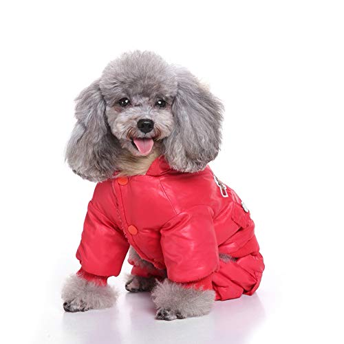 Smoro Abrigo de Invierno Chalecos Chaquetas Traje de Nieve Ropa de Cuatro Patas de la Fuerza aérea para Perros pequeños medianos Grandes