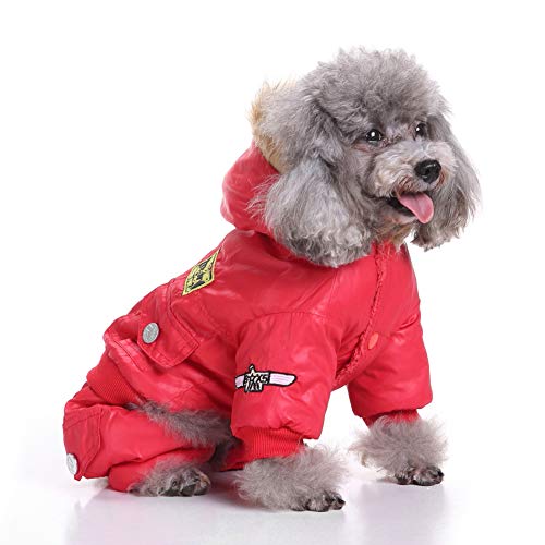 Smoro Abrigo de Invierno Chalecos Chaquetas Traje de Nieve Ropa de Cuatro Patas de la Fuerza aérea para Perros pequeños medianos Grandes