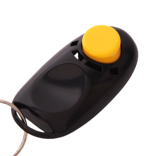 SODIAL Clicker para Entrenamiento de Perros, Negro