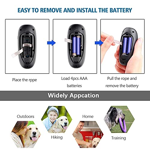 SongDeYTT Dispositivo Anti Ladrido Control de Corteza Ultrasónico Handheld Dog Bark Brecha Disuasor de Comportamiento de Perros para Interiores Y Al Aire Libre de 5M/Gris