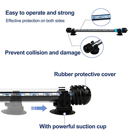 Sonnewelt Iluminación subacuática LED para acuario, cubierta impermeable, 48 cm, 5 W, iluminación subacuática para acuarios