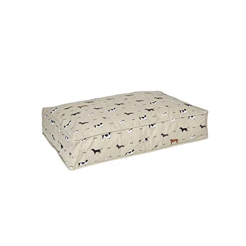 Sophie Allport Woof - Colchón de cama para mascotas, tamaño grande