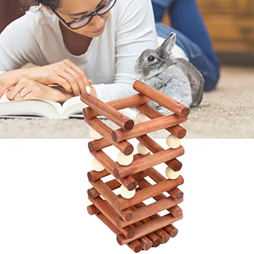 Soporte de Madera para césped para Mascotas, Estante de heno de Madera, comedero para Pesebre, Cuenco de Comida, para Conejo Chinchilla, Conejillo de Indias, Cavy, marmota