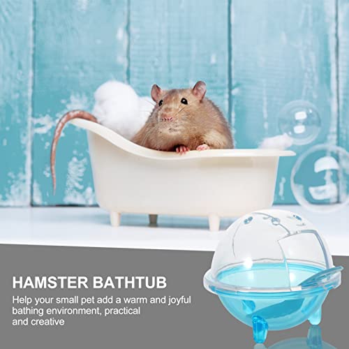 STOBOK Casa de Baño de Baño de de Hámster Casa de Baño de Bañera de Chinchilla de Plástico Recipiente de Baño de de Baño para Animales Pequeños Chinchilla Osos de Oro Oso