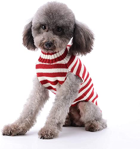 Suéter navideño perros y mascotas Ropa fea clásica de vacaciones Jersey perros pequeños y medianos disfraz Papá Noel Dibujos animados Invierno Cálido Cachorro Gato Ropa para perros Prendas M