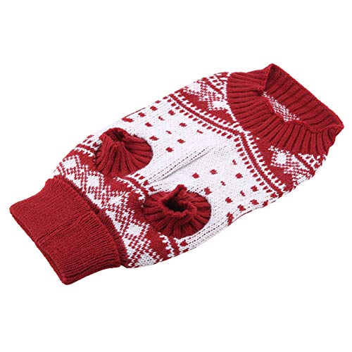 Suéteres para Perros Femeninos, Ropa de Perro Salchicha, Traje de Navidad para Perros, Pijamas de Navidad para Perros, Ropa para(DYD59 Red XXL)