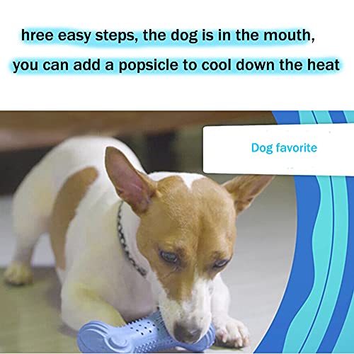 SULUO Perro Masticar Juguetes congelado enfriamiento Mascota Huesos congelados Frescos en Verano Hielo Hueso chasticing Juguetes Perro refrigeración y refrescantes Productos,M