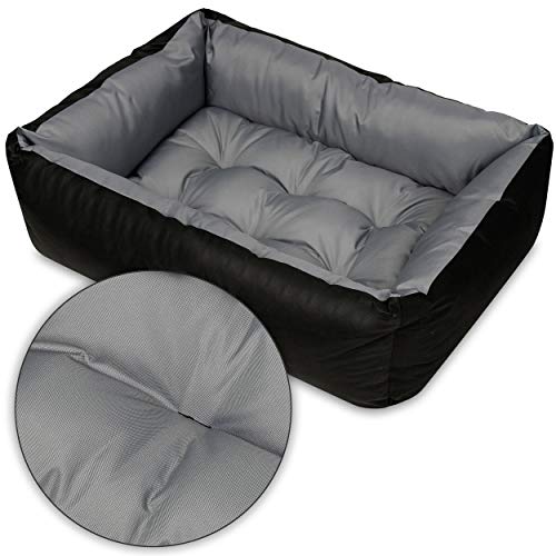 SuperKissen24. - Cama Perro para Perros y Gato - Impermeable - Grande y Mediano Perros - Gris L