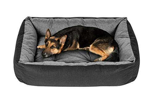 SuperKissen24. - Cama Perro para Perros y Gato - Impermeable - Grande y Mediano Perros - Gris L