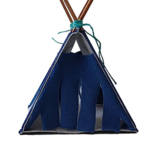 Swide Casa De Refugio para Animales Pequeños, Acogedora Casa Triangular De Refugio para Hámster con Ventana Circular, Tienda De Campaña para Mascotas, Nido De Retiro, Accesorios para Conejos Steady