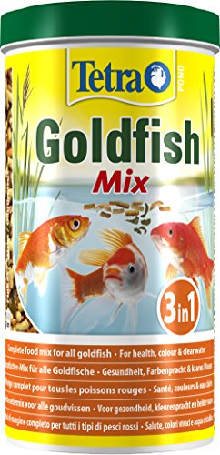 Tetra Estanque mezcla de peces dorados para todos los peces dorados, 1 L