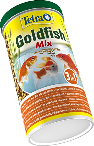 Tetra Estanque mezcla de peces dorados para todos los peces dorados, 1 L