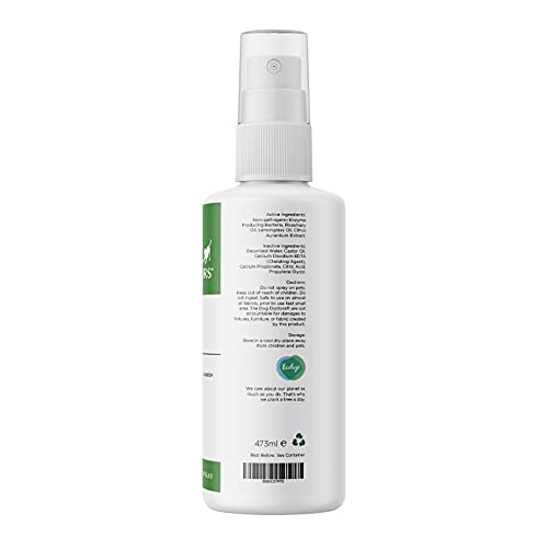 The Dog Doctors Tapón de orina con spray para disuasión – Ayuda a tu mascota a dejar de repetir marcas en interiores y exteriores – Fórmula 100% natural