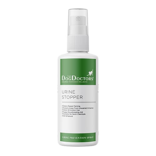 The Dog Doctors Tapón de orina con spray para disuasión – Ayuda a tu mascota a dejar de repetir marcas en interiores y exteriores – Fórmula 100% natural