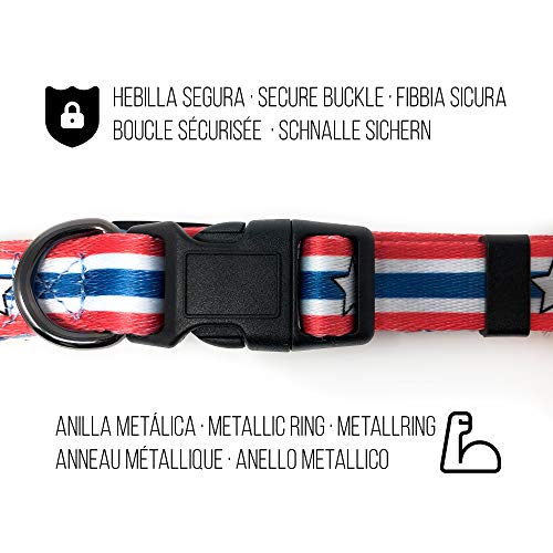 THE PAW STATE | Collar para Perro Ajustable CAPI Dog | Tallas XS, S, M y L Disponibles | Suave y Resistente | Collar de Perro Diseñado en España | Donamos el 5% a Protectoras Asociadas