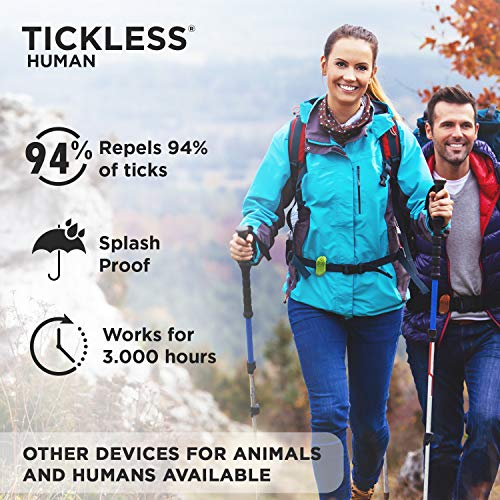 TICKLESS Human repelente ultrasónico contra garrapatas para todas las edades