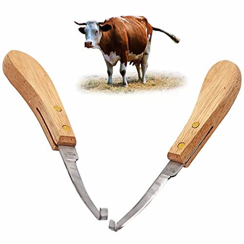 Tijeras De Cuchillo De PezuñA De Caballo De Ganado De Granja-Zurdo Y Diestro, Cuchillo De PezuñA SúPer Afilado De 20 Cm, Herramientas De Poda De Pie De Animal Para Ganado, Caballos Y Ovejas,Yellow