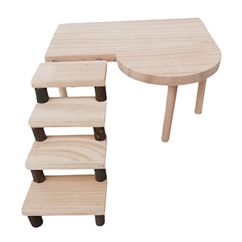 TISHITA Plataforma de Madera para hámster con escaleras, Jaula para paisajismo, Juegos de Escalada para Mascotas pequeñas, ratón, Enano, hámster, Conejillo de