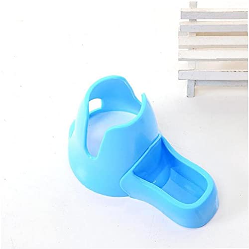 Titular de la botella de agua del hámster botella de bebida del animal doméstico automático dispensador automático Base Soporte para Ratas hámsteres Animales Pequeños azul 1PC materiales duraderos