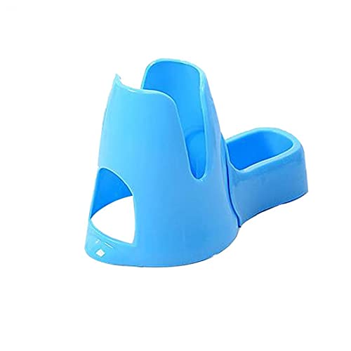 Titular de la botella de agua del hámster botella de bebida del animal doméstico automático dispensador automático Base Soporte para Ratas hámsteres Animales Pequeños azul 1PC materiales duraderos