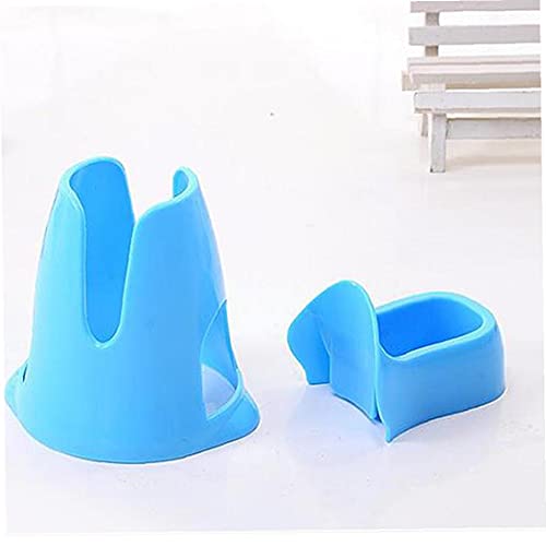 Titular de la botella de agua del hámster botella de bebida del animal doméstico automático dispensador automático Base Soporte para Ratas hámsteres Animales Pequeños azul 1PC materiales duraderos