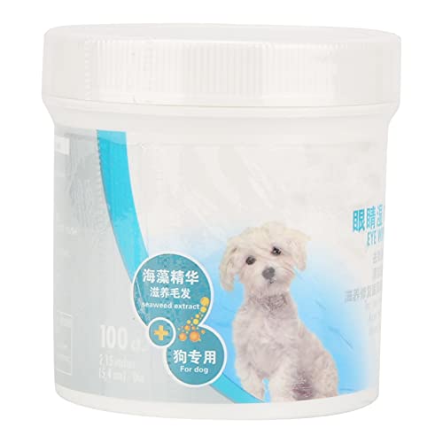 Toallitas de aseo - 100PCS Toallitas húmedas para mascotas Almohadillas de limpieza para mascotas Toalla de papel facial Toallitas húmedas para ojos de mascotas Toallitas quitamanchas de lágrimas de g