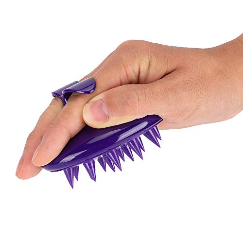 Tomanbery Cepillo de baño para Perros de 3 Colores, Cepillo de baño para Perros, Pelo Largo, Cepillo para champú para Mascotas, para Lavar Mascotas, Perros, Gatos, Caballos para bañar(Purple)