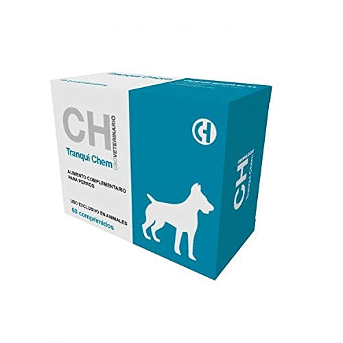 TRANQUI Chem Alimento Complementario para Perros Que Viven situaciones de estrés. 60 Comprimidos