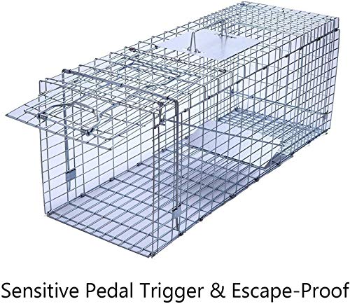 trapro grande plegable humano Animal vivo Jaula Trampa para mapache, zarigüeya, desviación de gato, conejo, y de la Marmota Armadillo