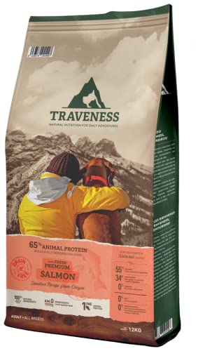 Traveness Pienso Natural Grain Free Receta de Salmón Sensitive (3 KG)