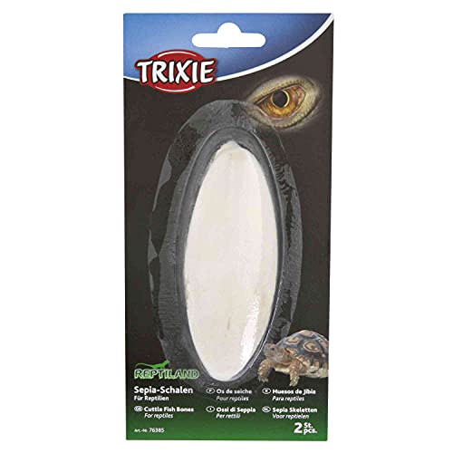 TRIXIE 2 Huesos Jibia para Reptiles, Natural, 12 cm, Reptiles