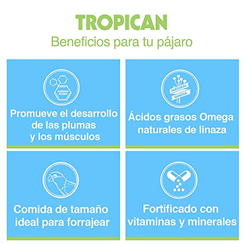 Tropican Alta Energía 11'34Kg Gránulo 4mm Pienso para Loros, Guacamayos, Cotorras y Ninfas