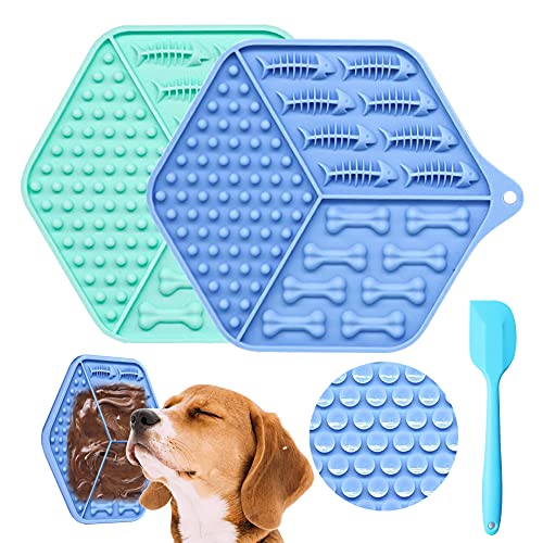 TruuMe Pet Lick Mat, Dog Lick Pad, Almohadilla para Lamer Perros, Alimentación Lenta y Alivio de la Ansiedad, Succión Súper Fuerte, Comida para Perros, Yogur o Mantequilla de Maní