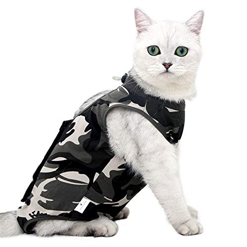 TUANTALL Traje De Recuperación para Gatos Camisetas para Perros Perro bebé Crece después de la cirugía Perro recuperación Trajes Perro quirúrgico Chaleco L