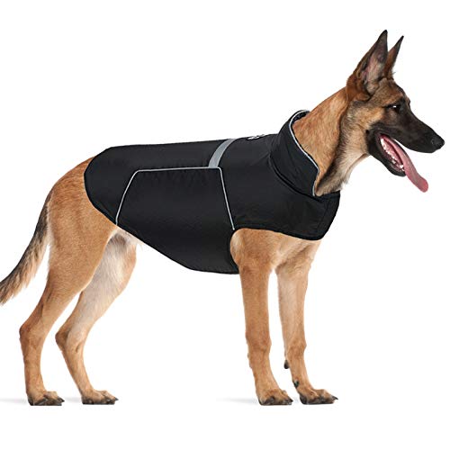 TVMALL Chaqueta para Perro Mascota Abrigos y Chaqueta cálidos de Invierno Chalecos Impermeable Reflectante para Perros Grandes Chubasqueros para Perros a de Viento Grandes y medianos pequeño