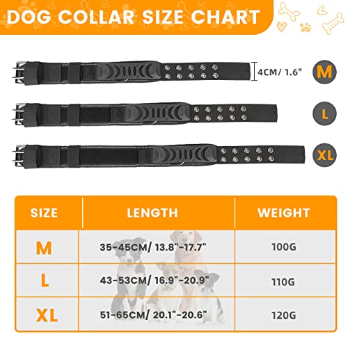 UBORSE Collar Táctico para Perros Collar de Nylon Ajustable K9 Collar Militar para Perros Hebilla de Metal Resistente Caza Al Aire Libre Entrenamiento