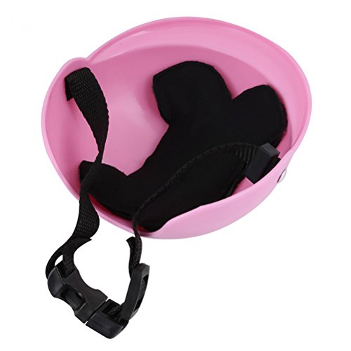 UKCOCO Gorro para perros para protección del sol y la lluvia, tamaño M (rosa)