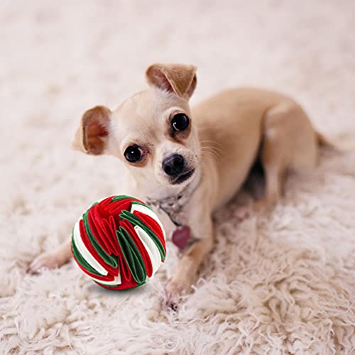 UKCOCO Pet Olffing Ball Pet Olfateando Juguete Fieltro Pelota de Renoves para Perros Interesante Bola de Ruido Perro Perro Perro Perro Tratamiento Bola Lanzamiento de Estrés Juguetes