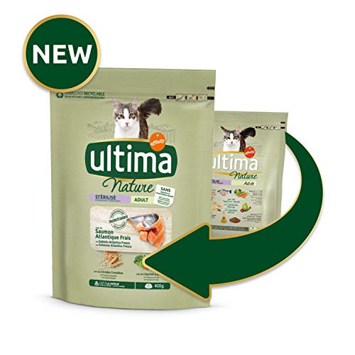 Ultima Nature Pienso para Gatos Esterilizados con Salmón - 400 gr