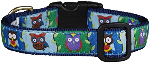 Up Country Owl-C-XS Collar para Perro, Estrecho 5/8 Pulgadas, XS