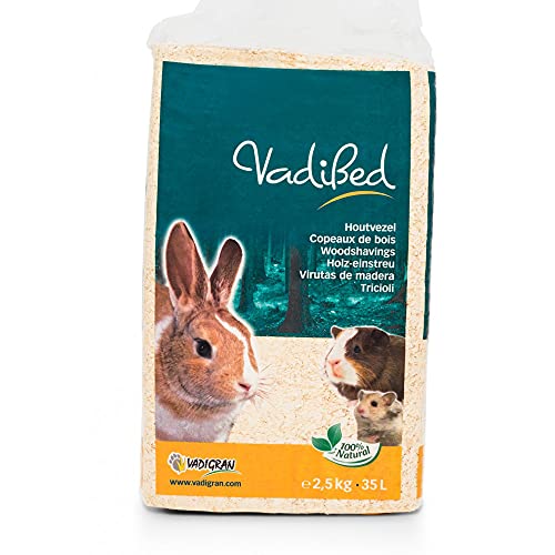 Vadigran Vadibed 4189 – Virutas de madera para pequeños animales 35L, 2,5kg