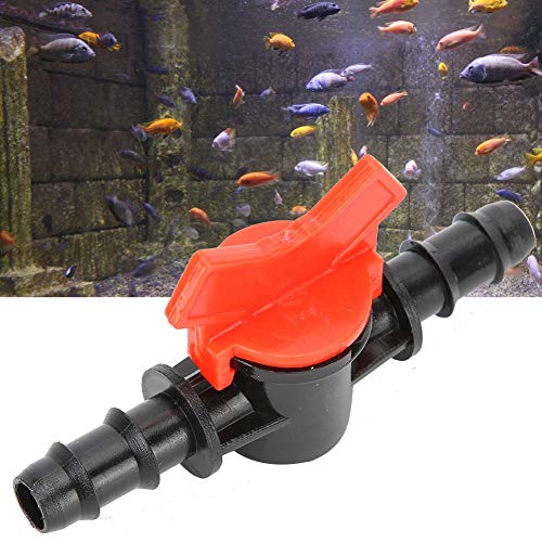 Válvula reguladora de Tanque de Peces de 2 Piezas, Tanque de Peces Controlador de Flujo de Agua Tubo Conector de Tubo Accesorios de Bomba de Aire de Acuario Válvulas de Control de Tanque(10mm)