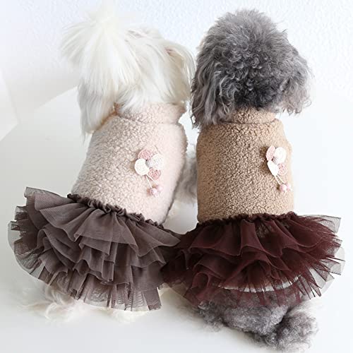 Vestido de invierno para perros Faldas para perros Halloween Navidad Vestidos para perros Abrigos de invierno para perros Chaqueta para cachorros Abrigos para perros para perros pequeños medianos