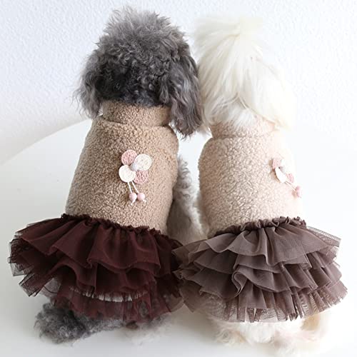 Vestido de invierno para perros Faldas para perros Halloween Navidad Vestidos para perros Abrigos de invierno para perros Chaqueta para cachorros Abrigos para perros para perros pequeños medianos